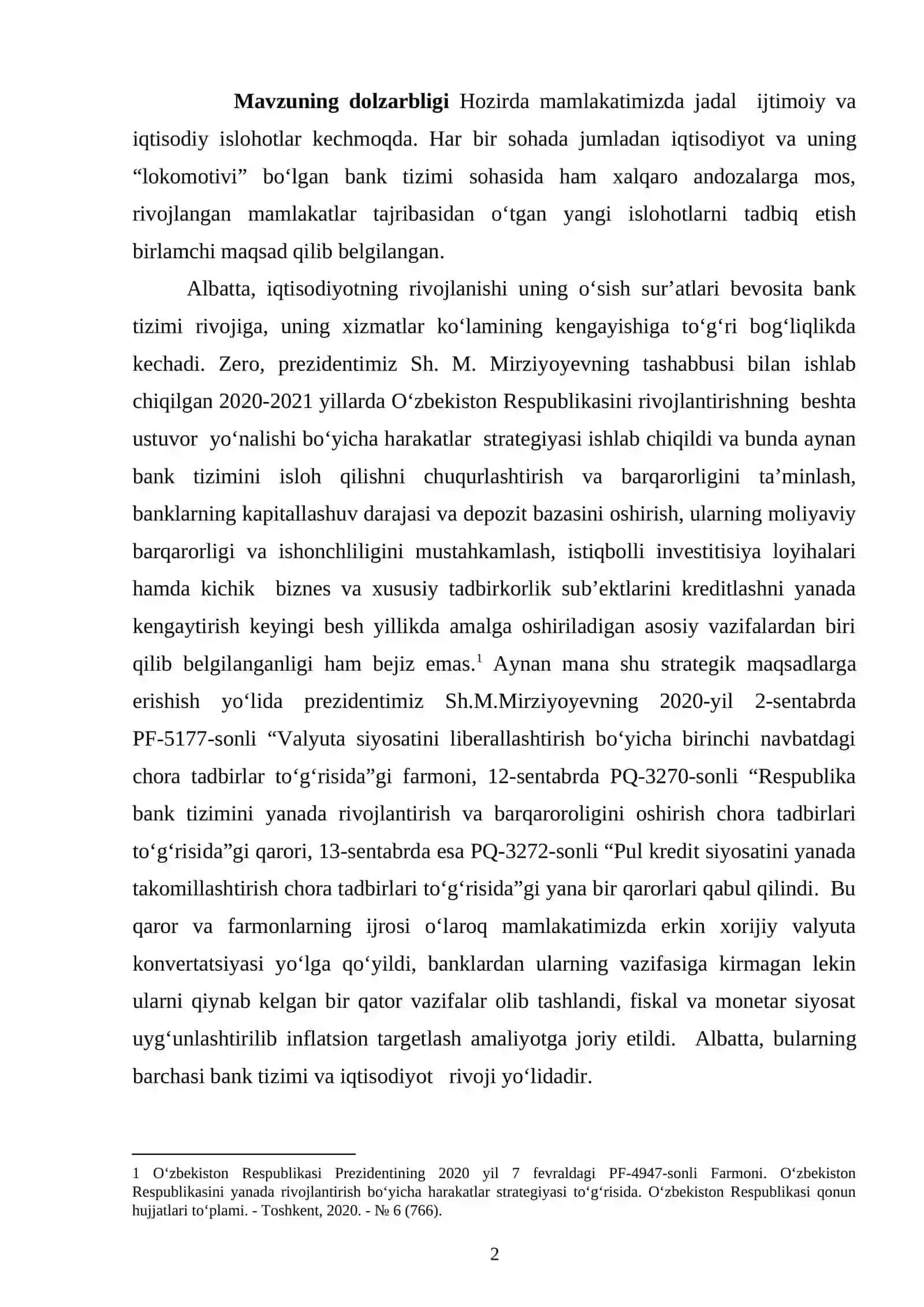 Tijorat banklarining moliya bozoridagi ro'li 2