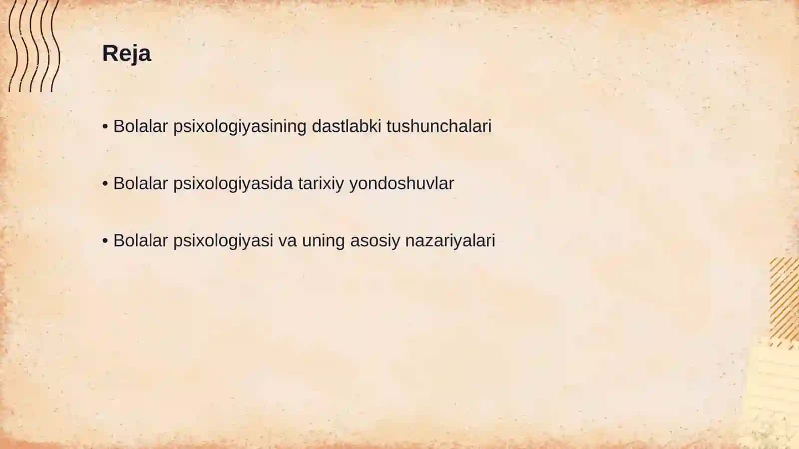 Bolalar psixologiyasining fan sifatida shakllanish tarixi 2