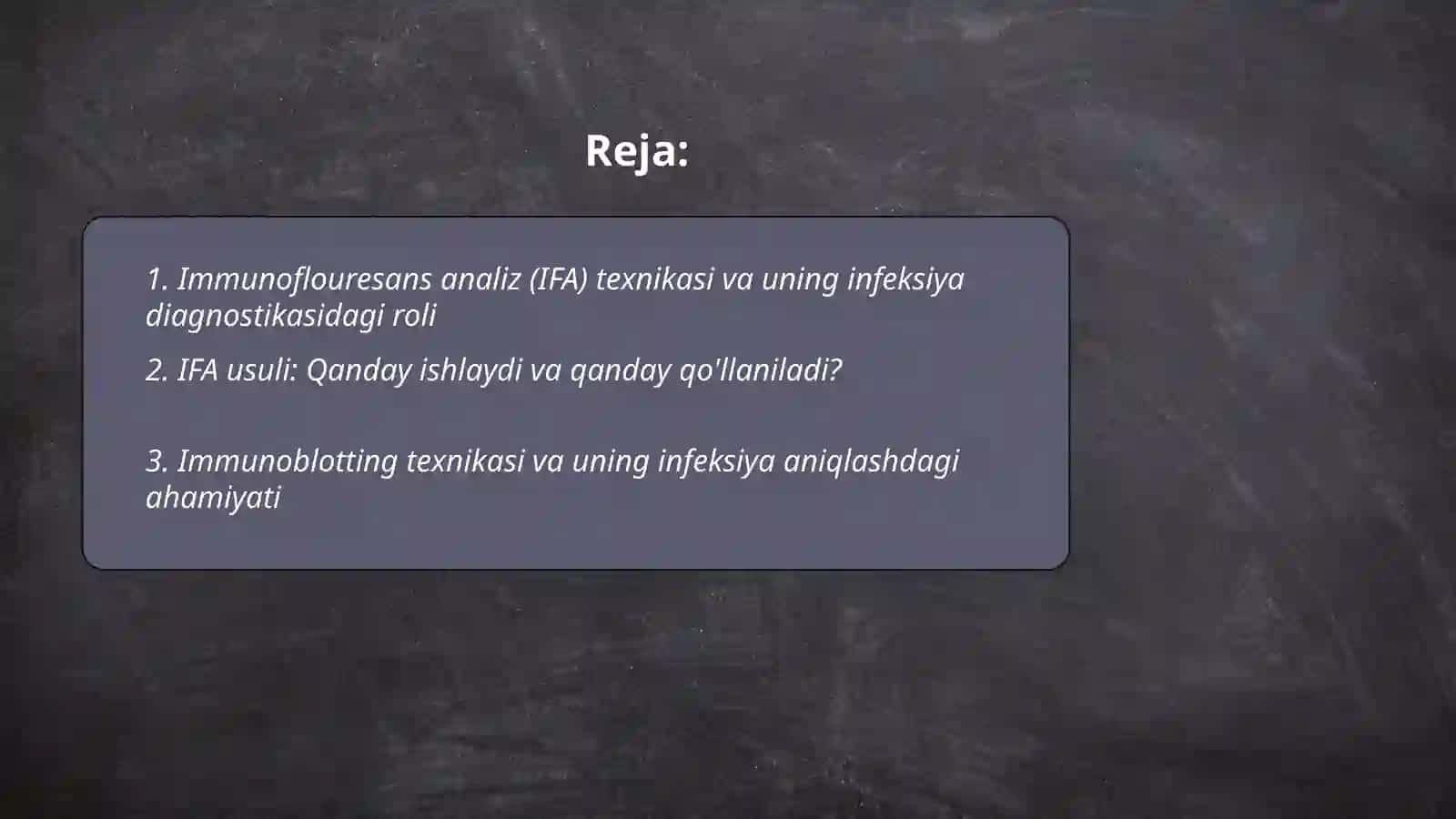 Immunoflouresans analiz (IFA) texnikasi 2