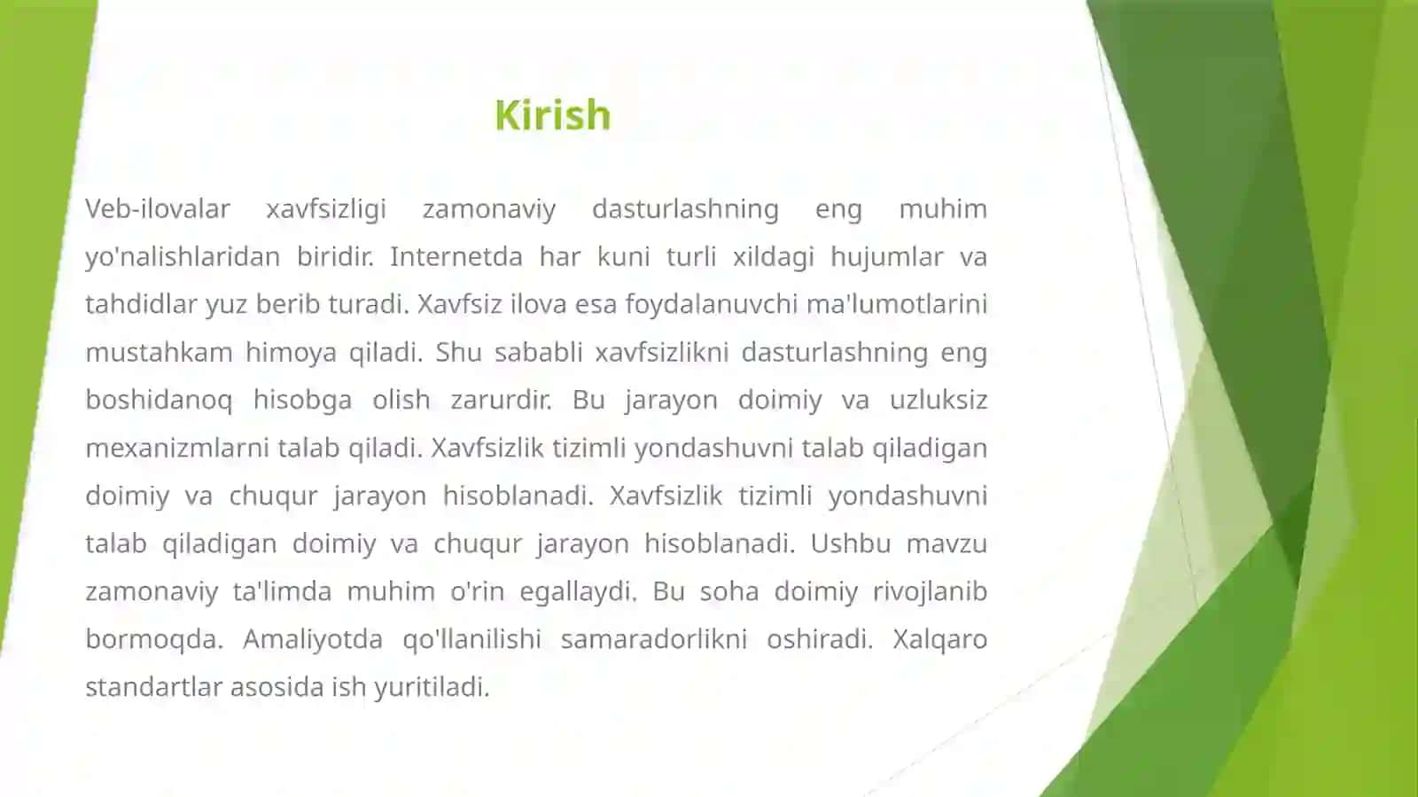 Veb-Ilovalar Xavfsizligini Ta'minlash Usullari 2