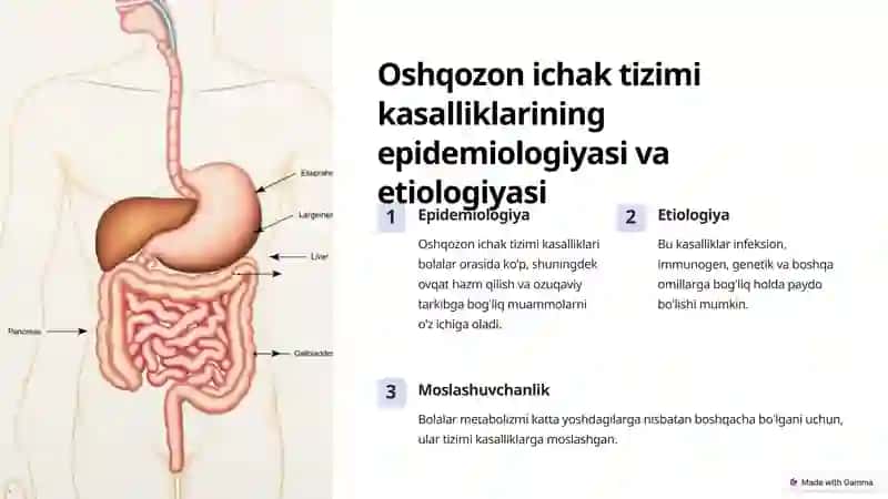 Bolalarda oshqozon ichak tizimi kasalliklarini diagnostikasi va differensial diagnostikasi 2
