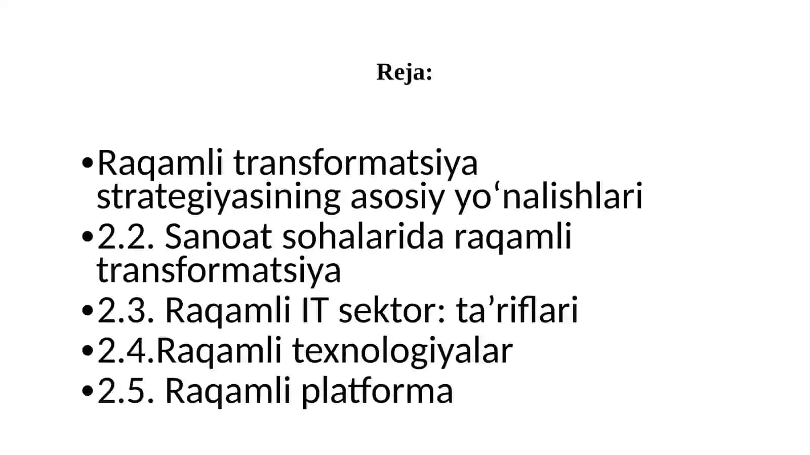 Raqamli transformatsiya 2