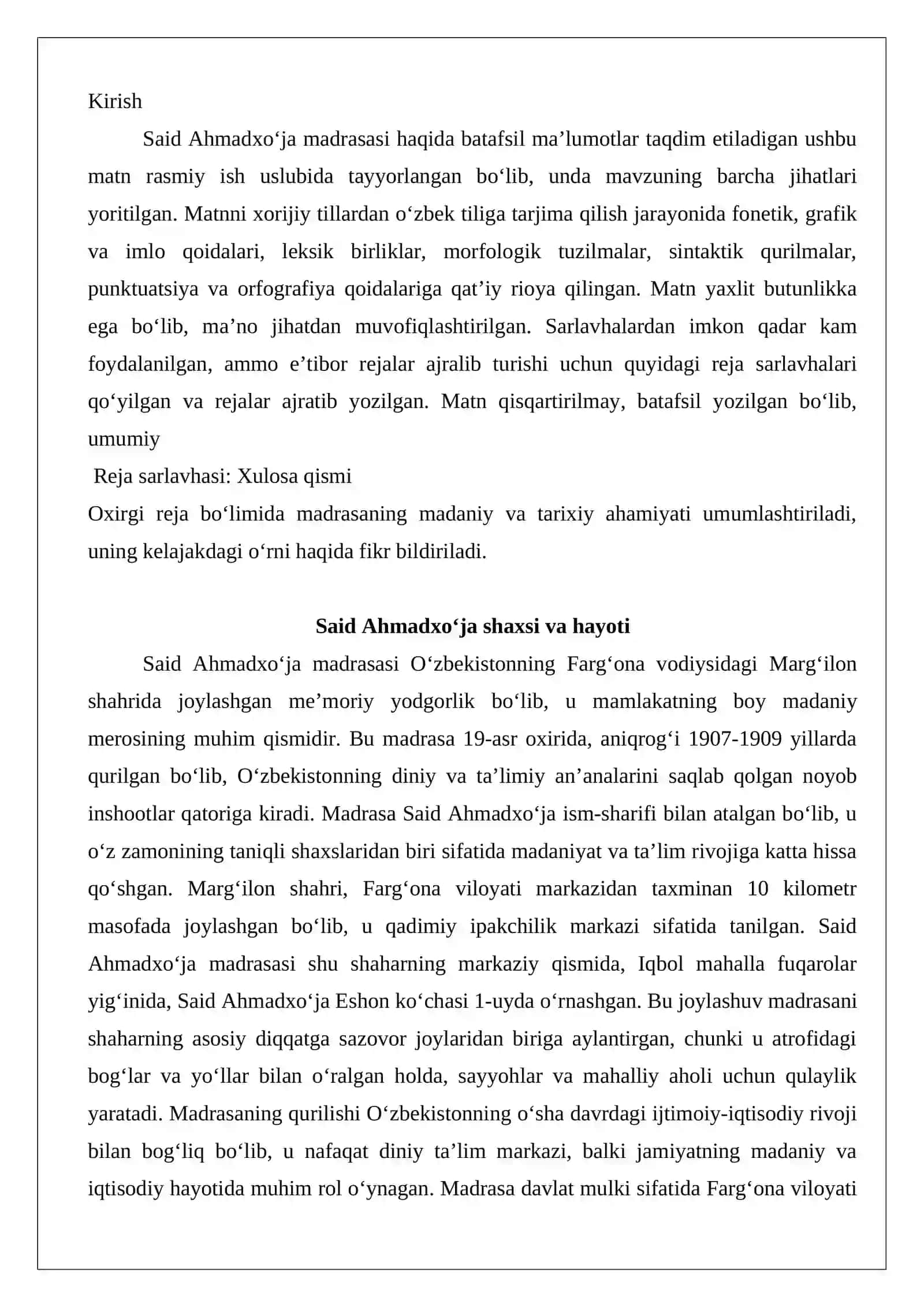 Said Ahmadxo‘ja madrasasi 2