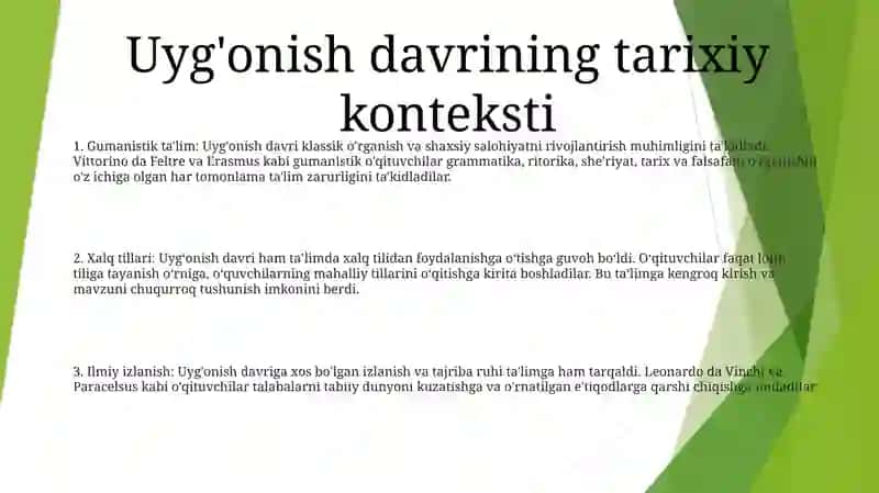 G'Arb Uyg'Onish Davri Pedagogikasi Namoyondalarining Didaktik G'Oyalari 2