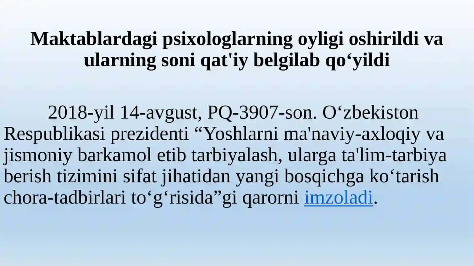 Ta’lim sohasidagi psixologning burch va majburiyatlari 2
