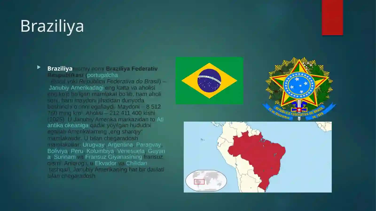 Braziliya haqida ma’lumot 2