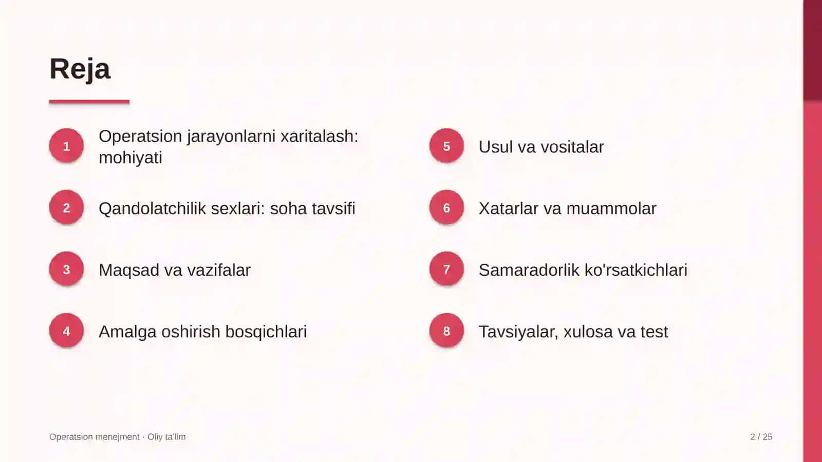 qandolatchilik sexlarida operatsion jarayonlarni xaritalash 1852 2