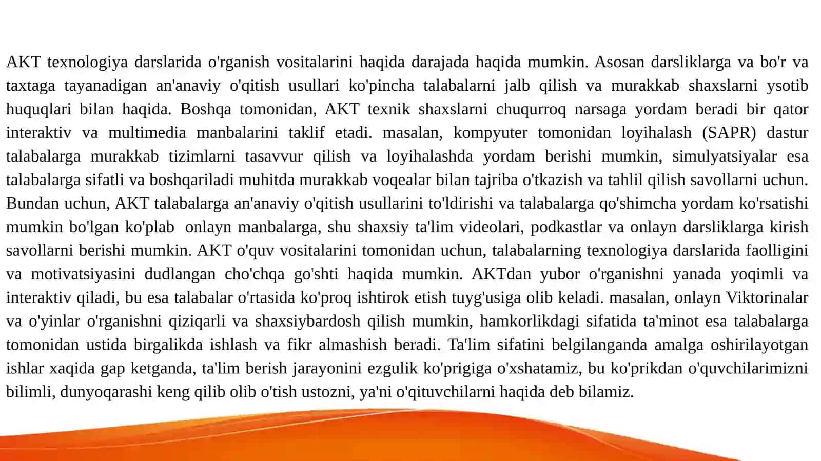 Texnologiya darslarida axborot texnologiyalaridan foydalanish 2