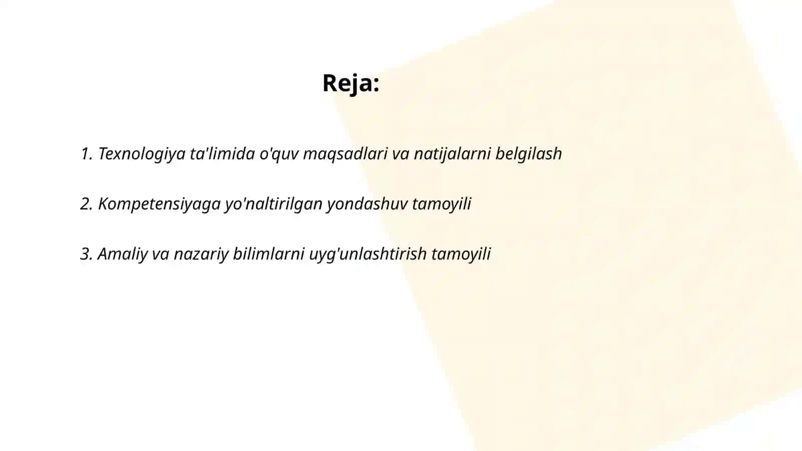 Texnologiya ta'limining didaktik tamoyillari 2