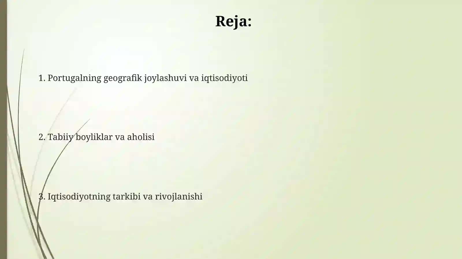 Portugal iqtisodiyoti 2