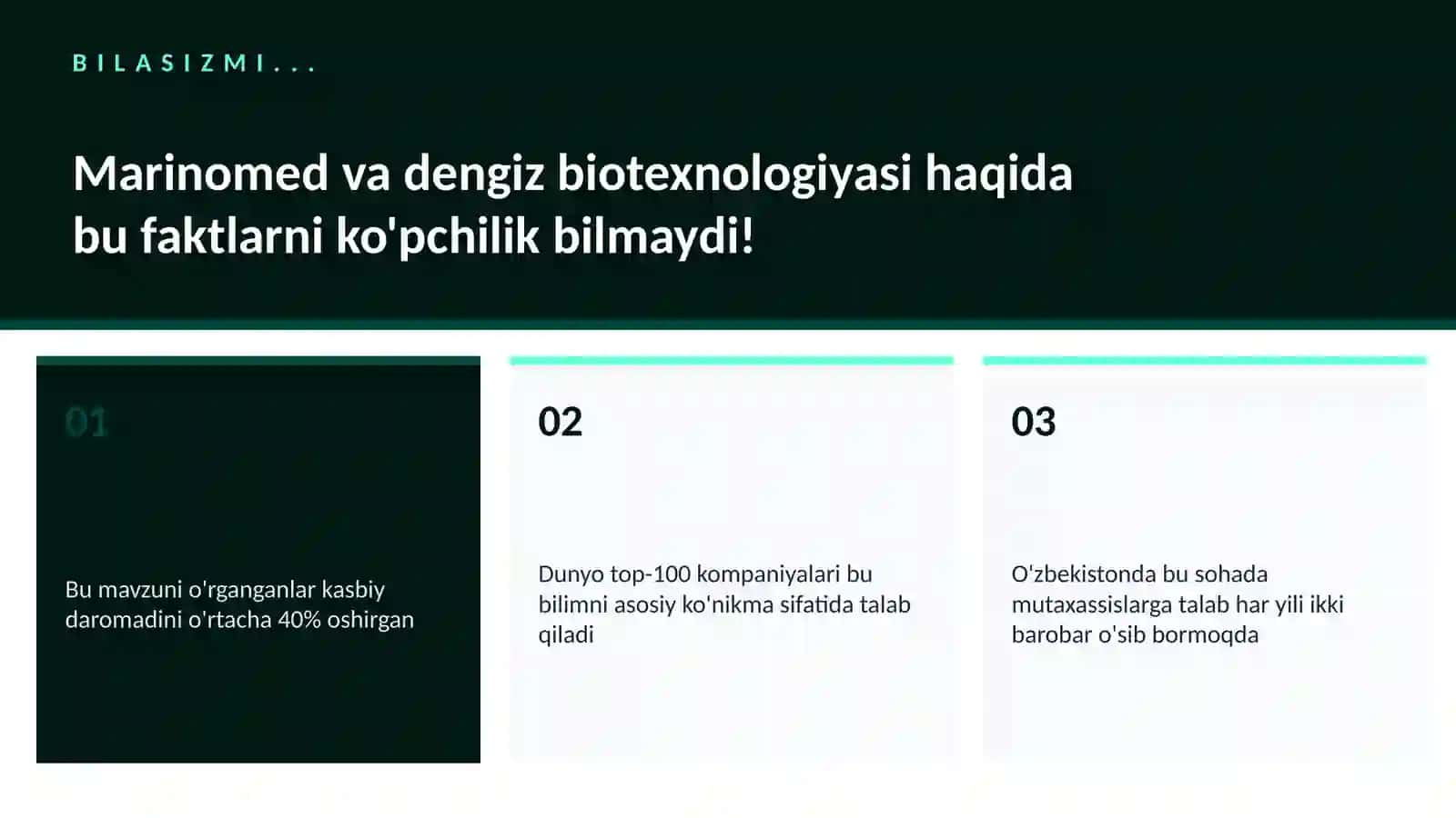 Marinomed va dengiz biotexnologiyasi 2