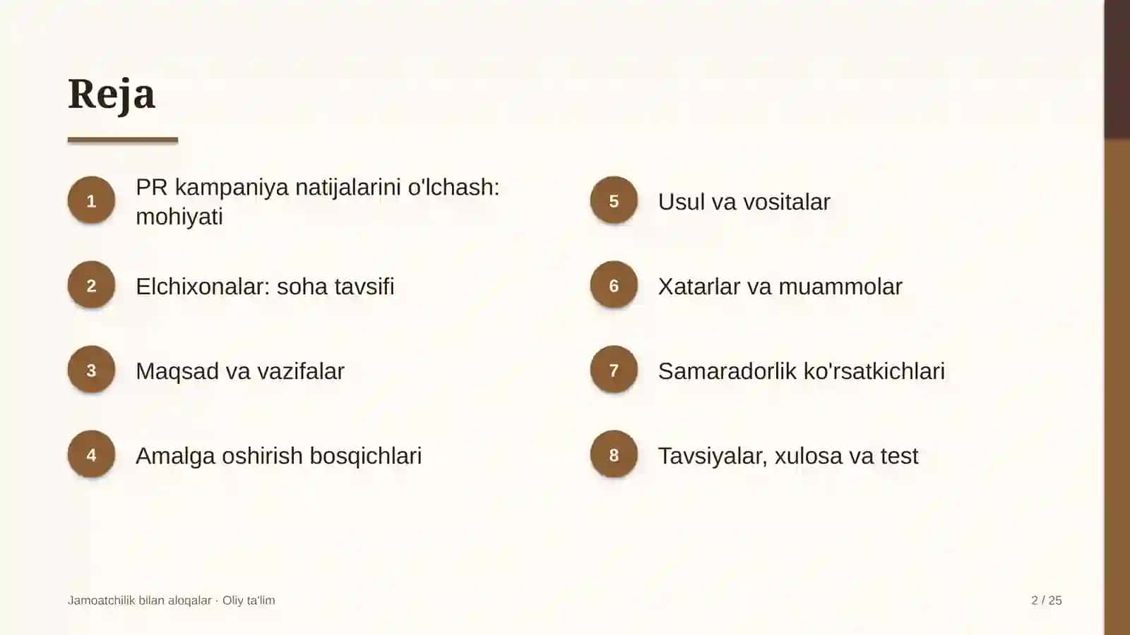 elchixonalarda o'tkazilgan pr kampaniya natijalarini o'lchash 2191 2