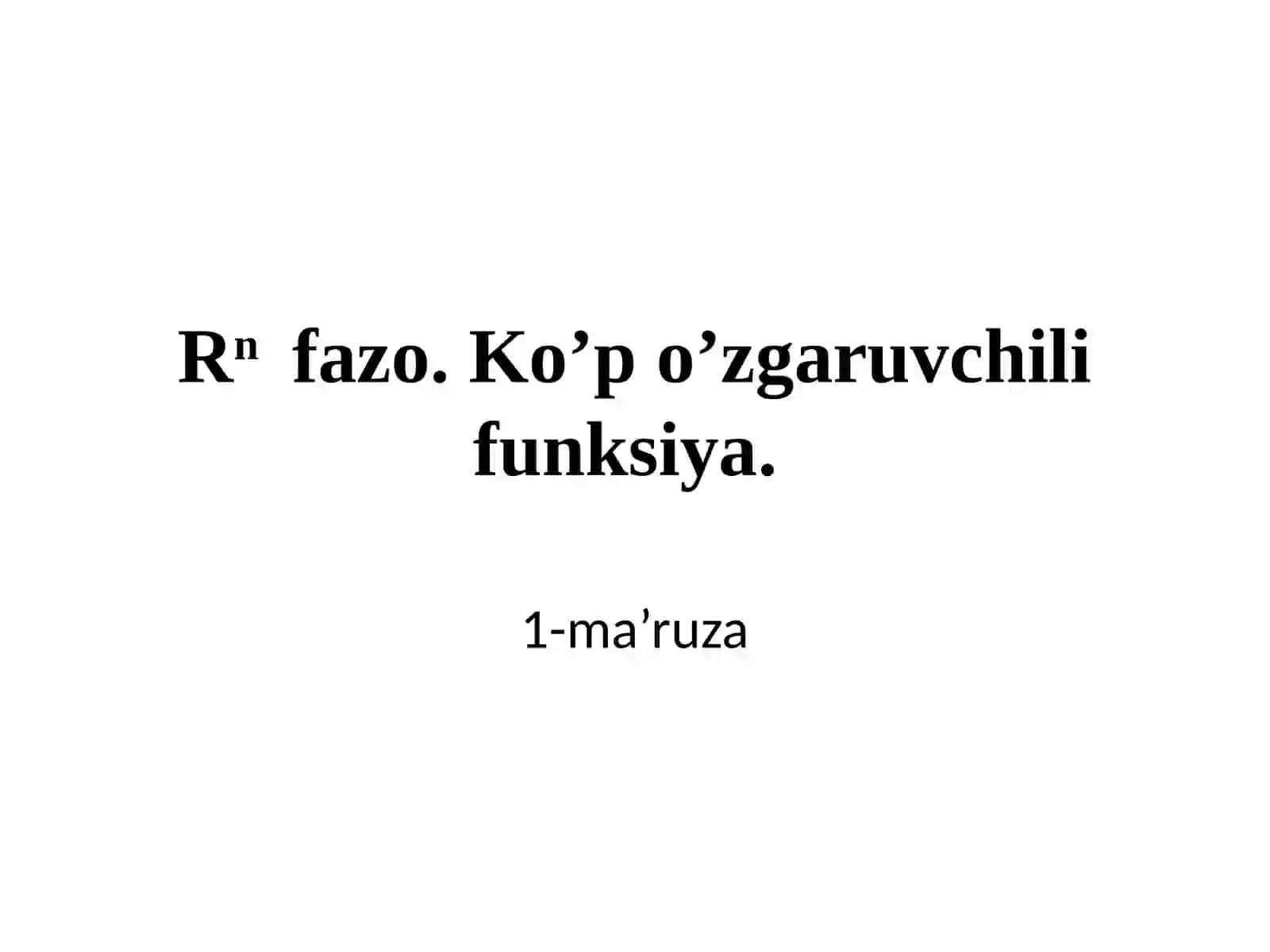 Matematikanaliz 2
