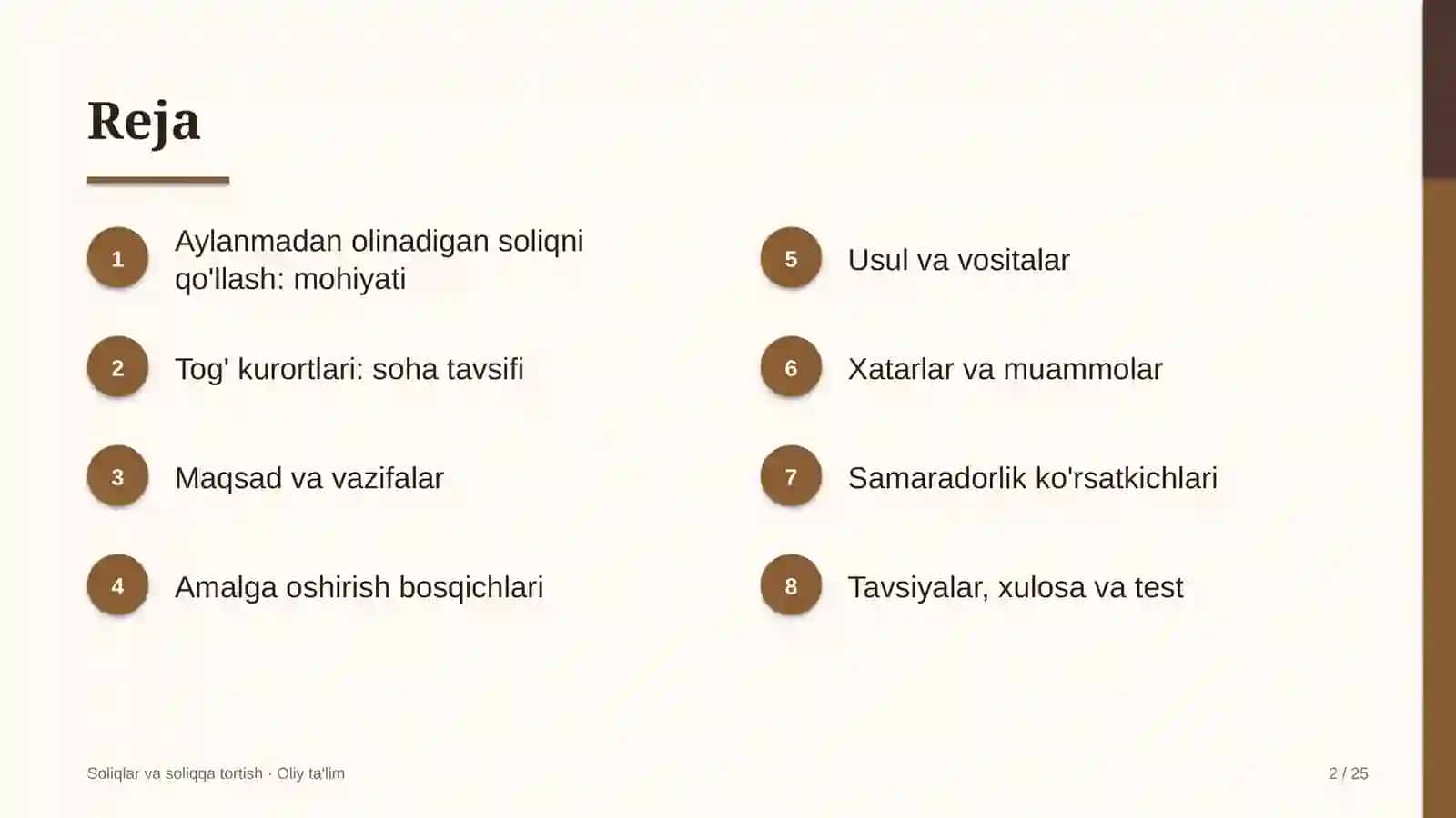 tog' kurortlarida aylanmadan olinadigan soliqni qo'llash 9792 2