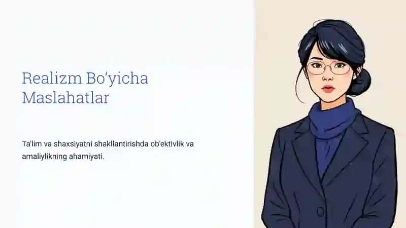 Realizm Bo‘yicha Maslahatlar 2
