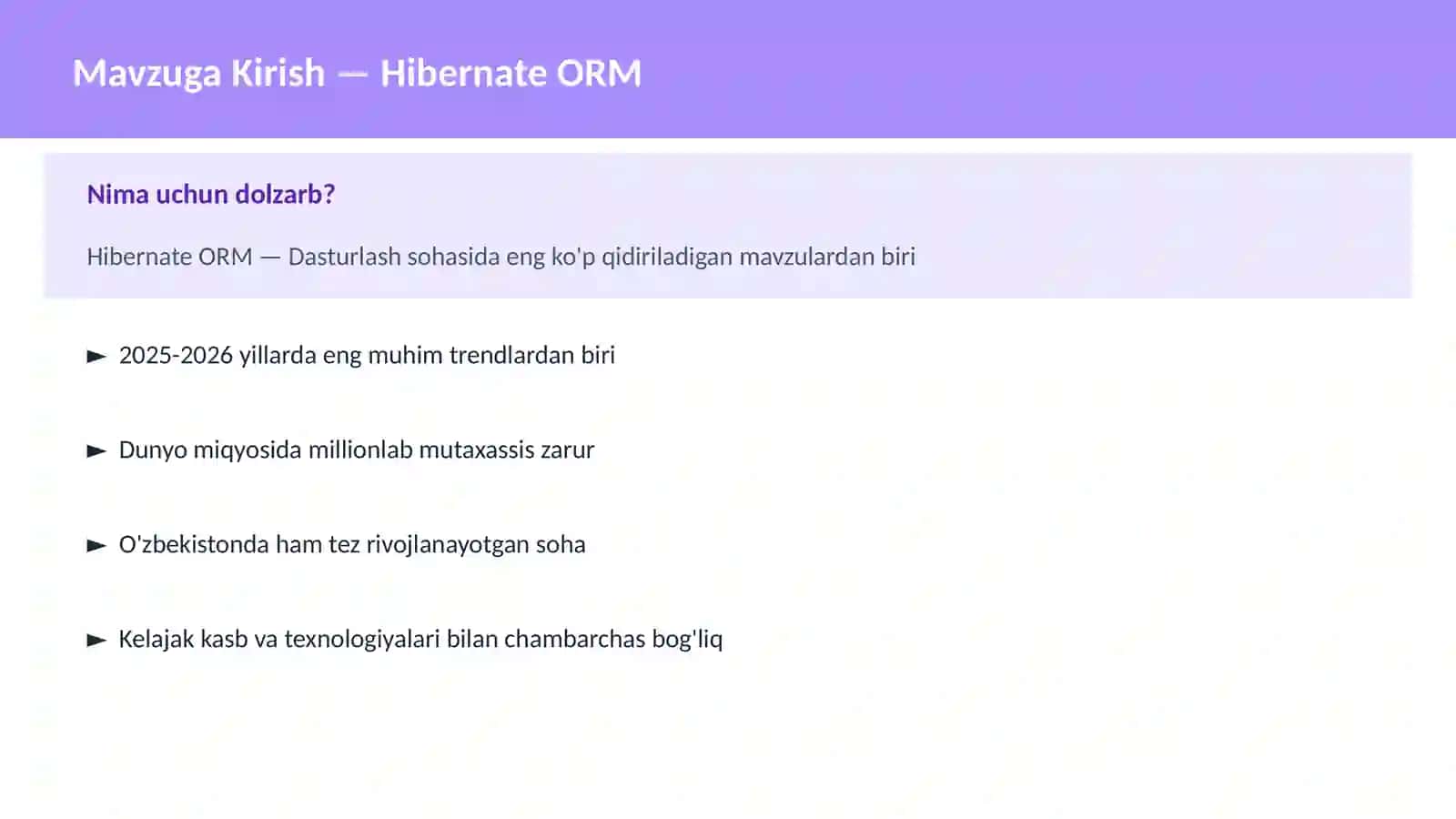 Hibernate ORM 2