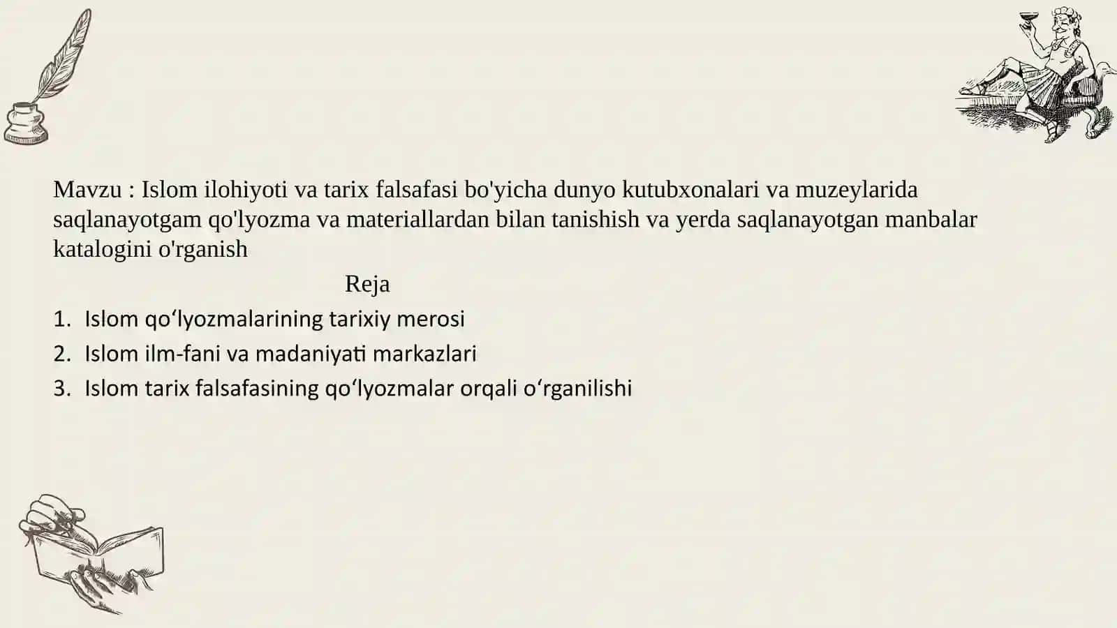 Islom qo‘lyozmalarining tarixiy merosi 2