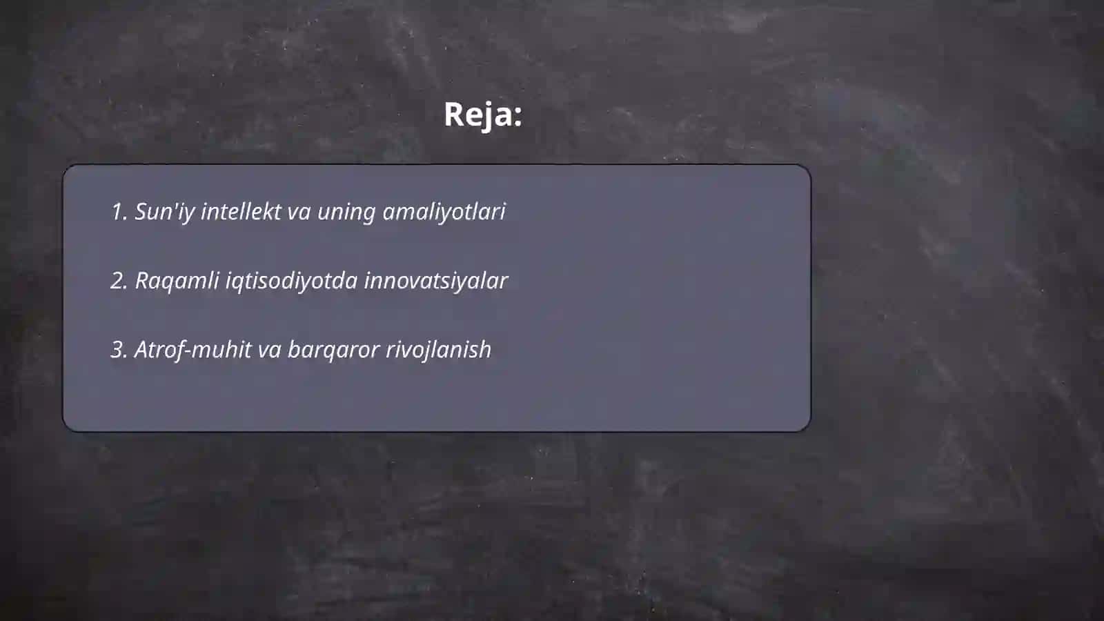 Sun'iy intellekt va uning amaliyotlari 2