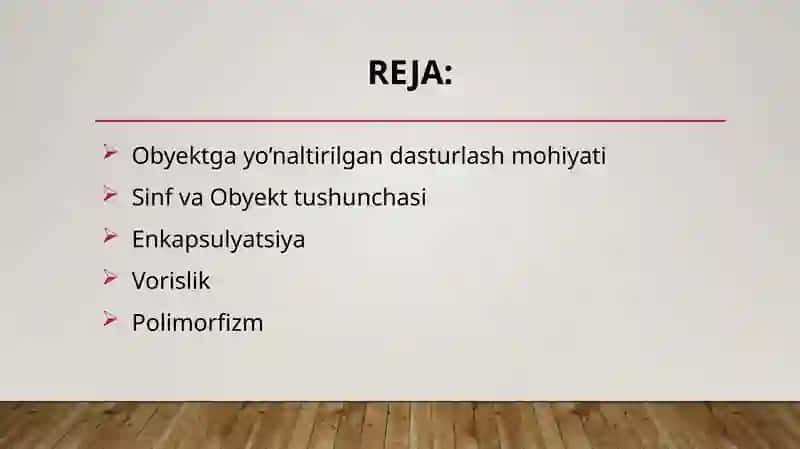 Obyektgayo’naltirilgandasturlashasoslari- 2 (Merosxo'rlik) 2