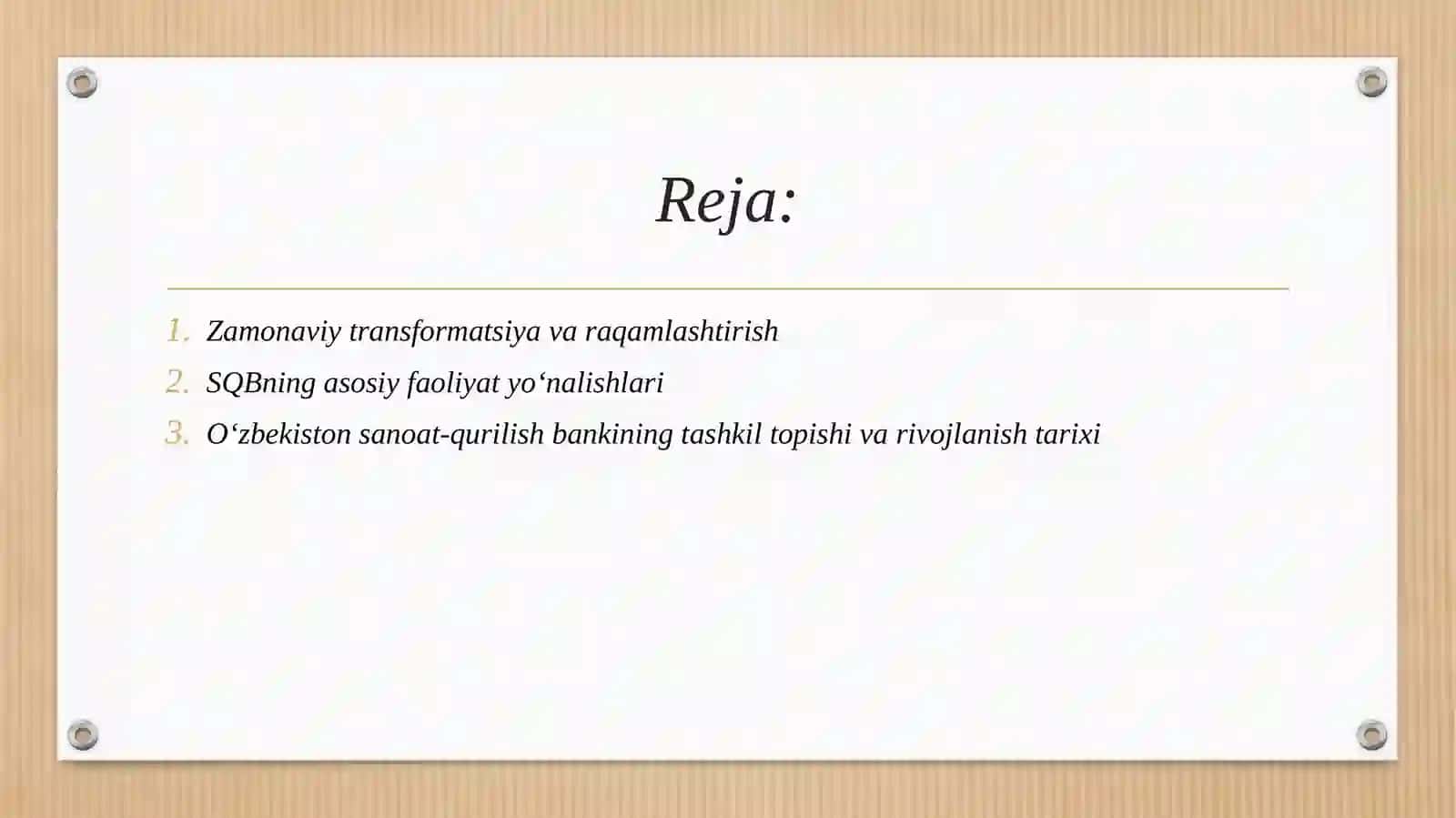 O‘zbekiston sanoat-qurilish banki aksiyadorlik tijorat banki 2