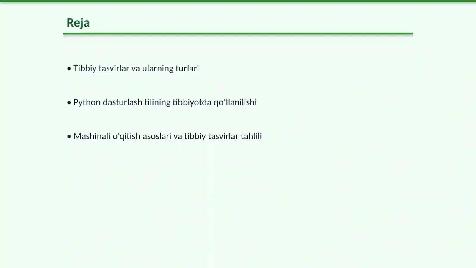 Tibbiy tasvirlarni Python va mashinali o‘qitish asosida tahlil qilish 2