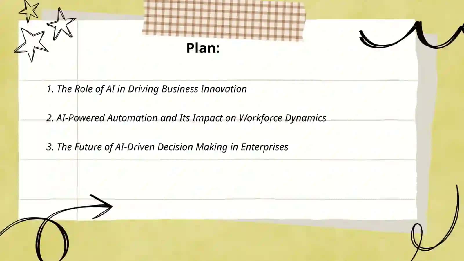 Plan The Role of AI in Driving Business Innovation 2