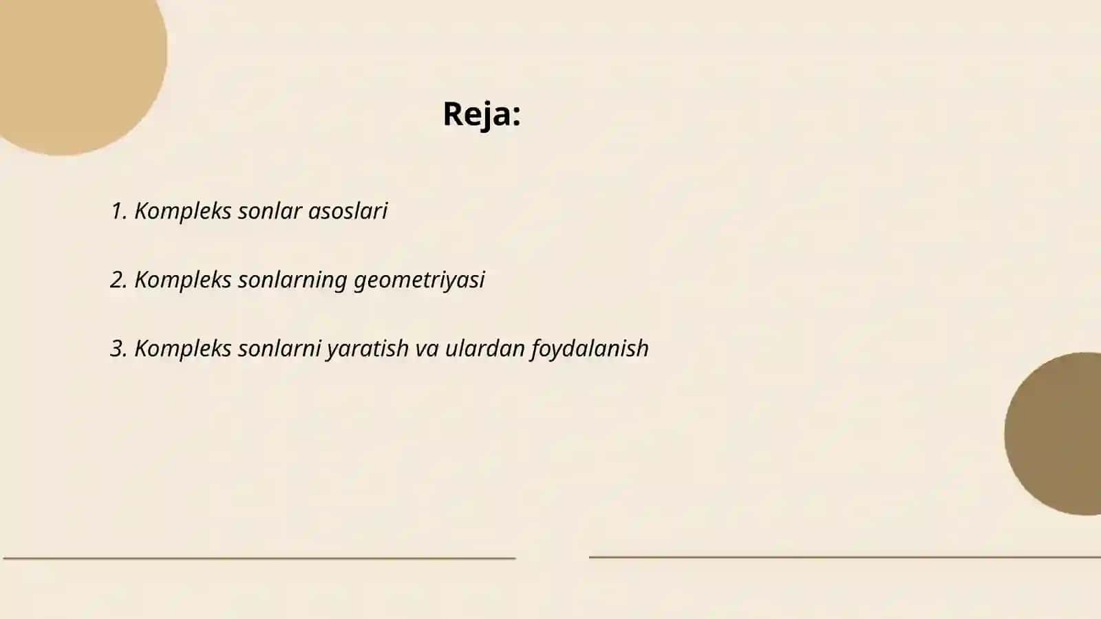 PYTHON da kompleks sonlar bilan ishlash 2