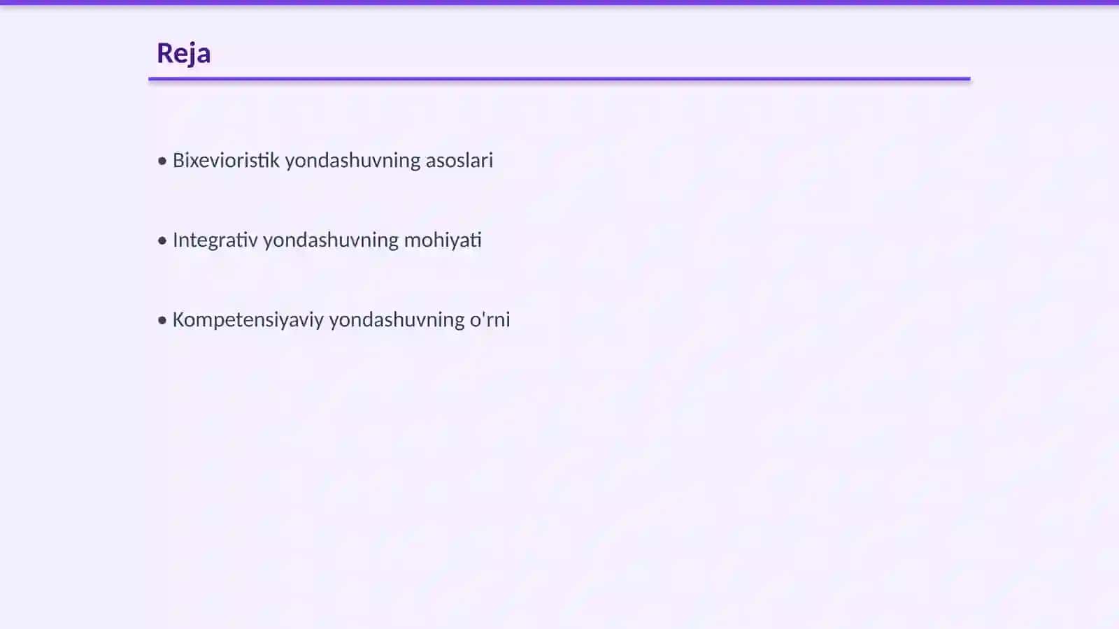 Bixevioristik, integrativ, kompetensiyaviy yondashuv 2