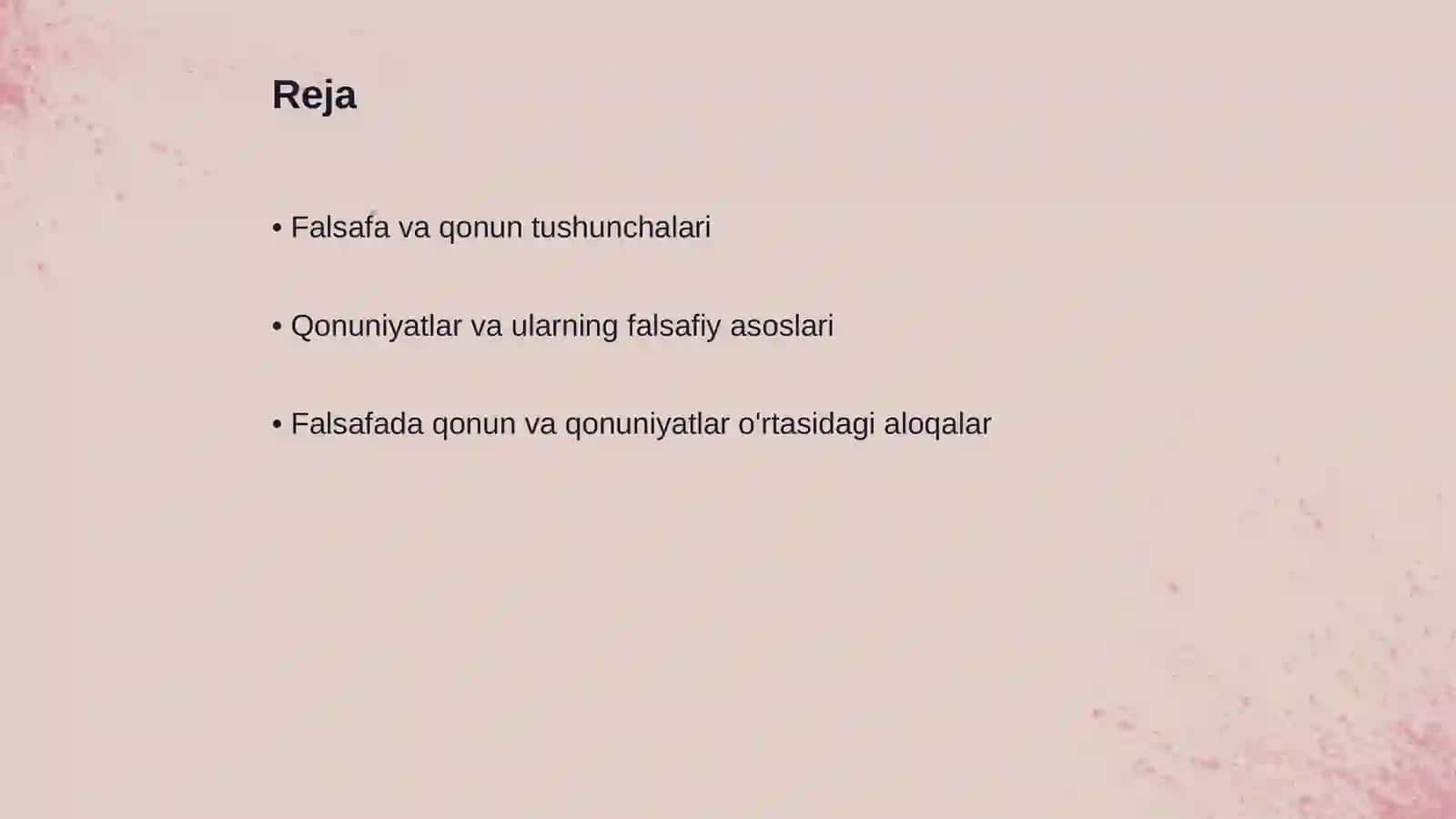 Falsafada qonun va qonuniyat 2