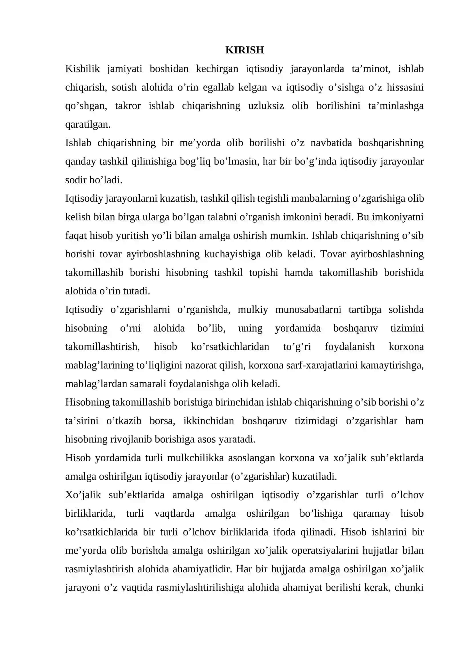 Buxgalteriya hisobining biznesdagi roli, buxgalteriya va biznesda etikaning roli Burxonov Sirojiddin 2