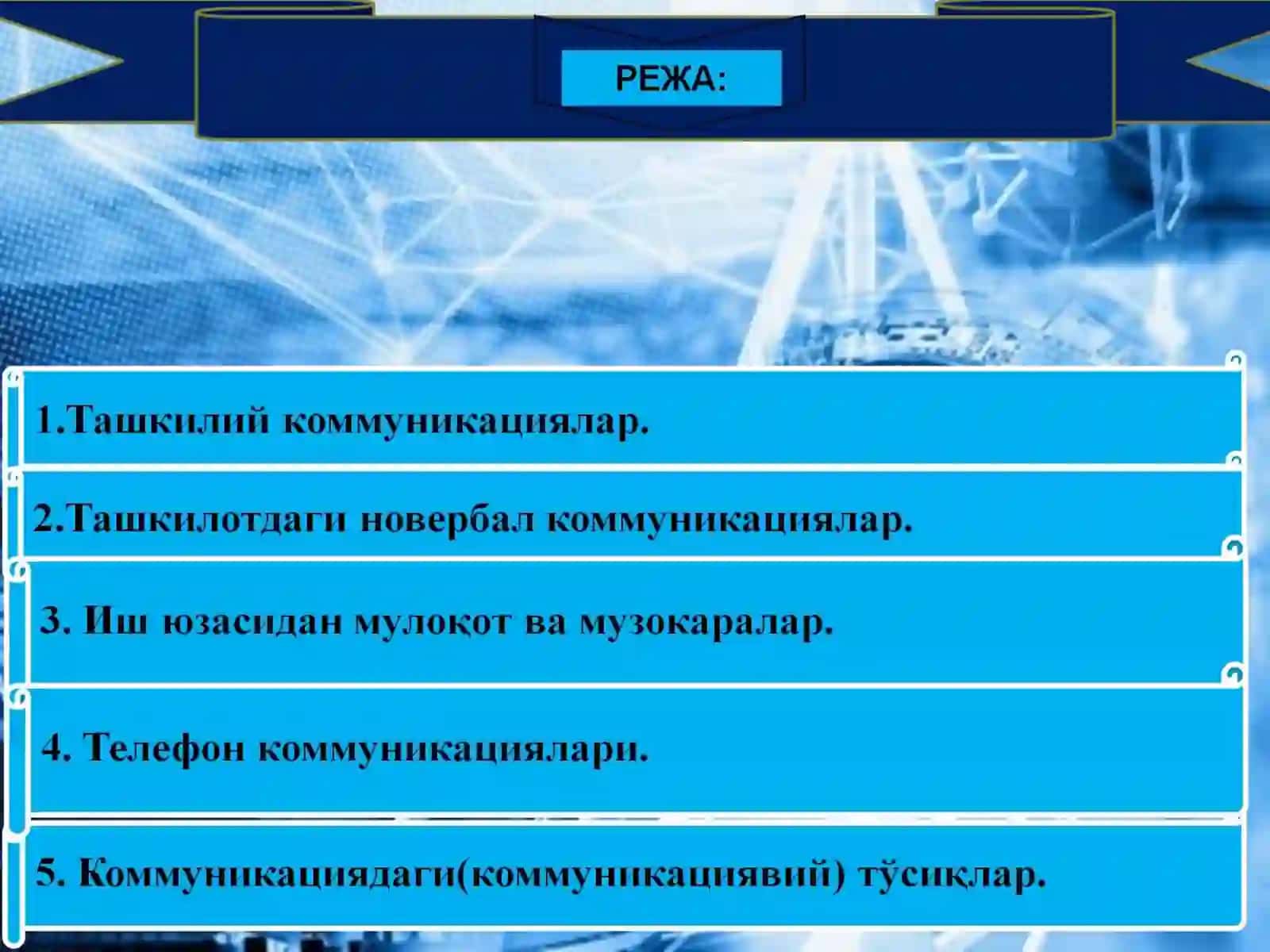Ташкилотдаги мулоқот одоби 2