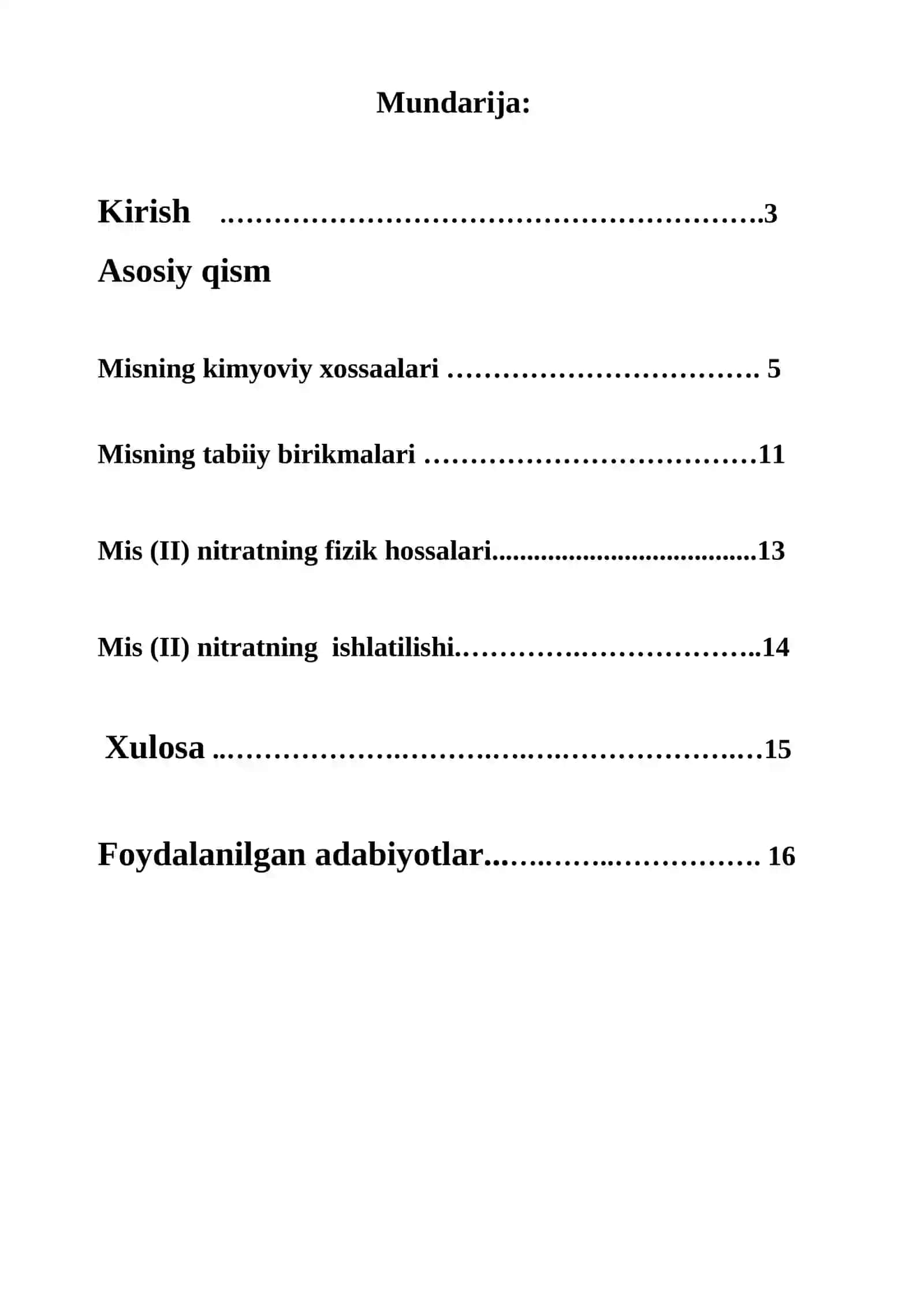 Mis(II) nitratning olinishi va xossalari 2