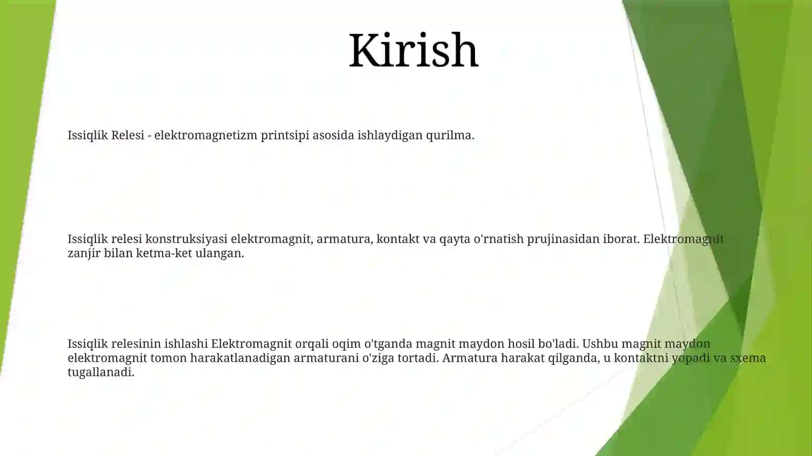 IssiqlikRelesi 2