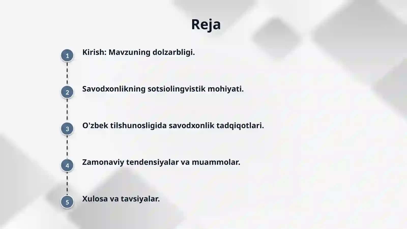 Sotsiolingvistikada savodxonlik masalasi 2