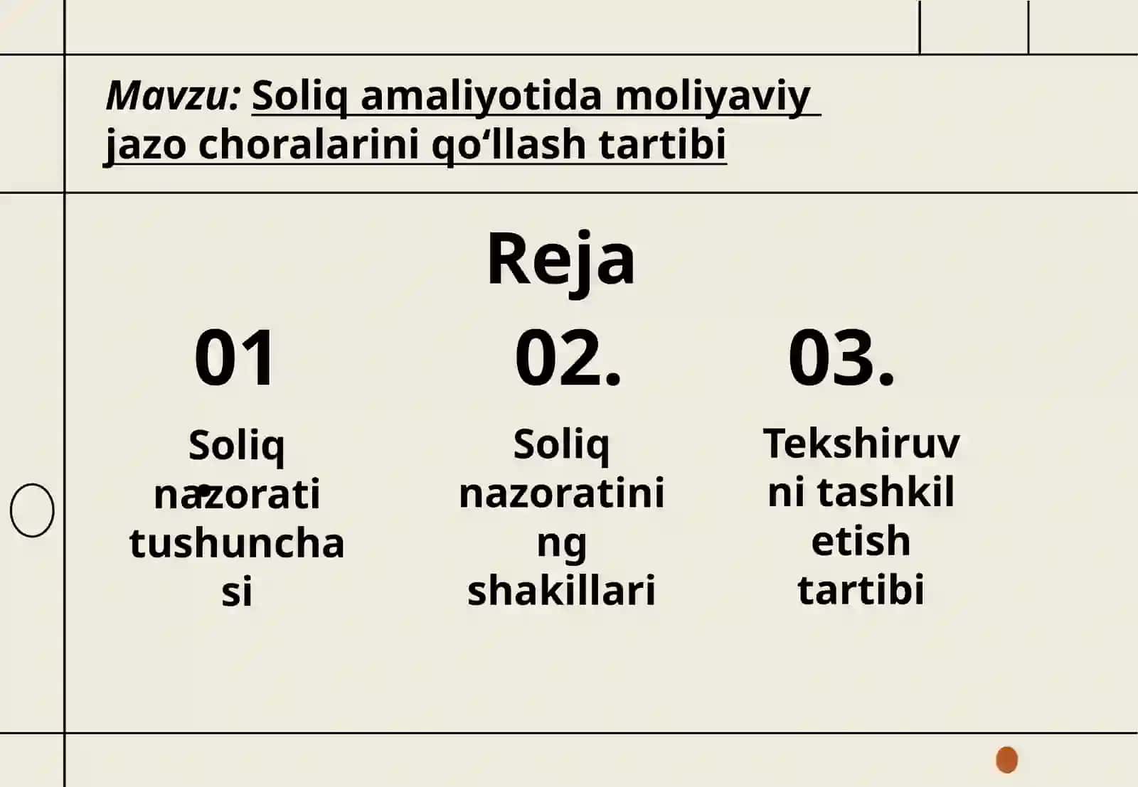 Soliq amaliyotida moliyaviy jazo choralarini qoʻllash tartibi 2