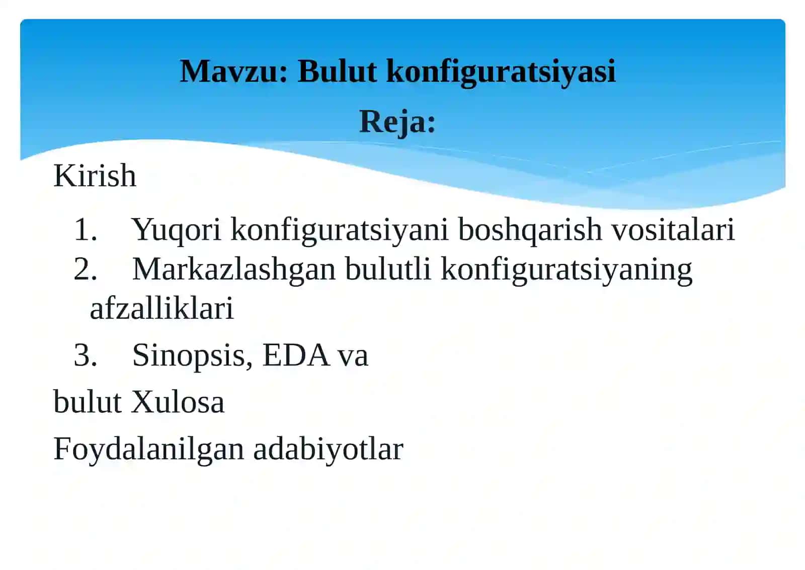 Bulutkonfiguratsiyasi 2
