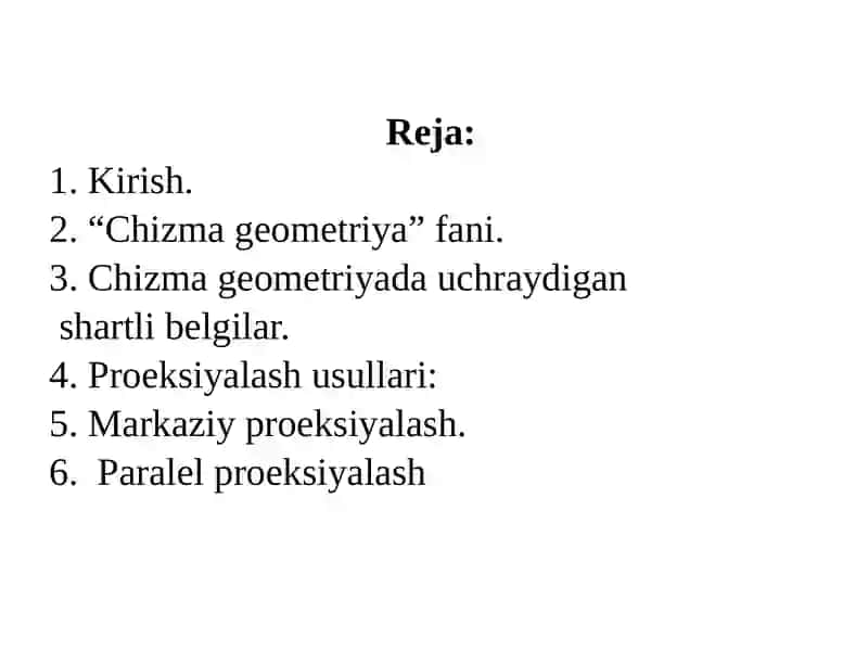 Chizma geometriya 2