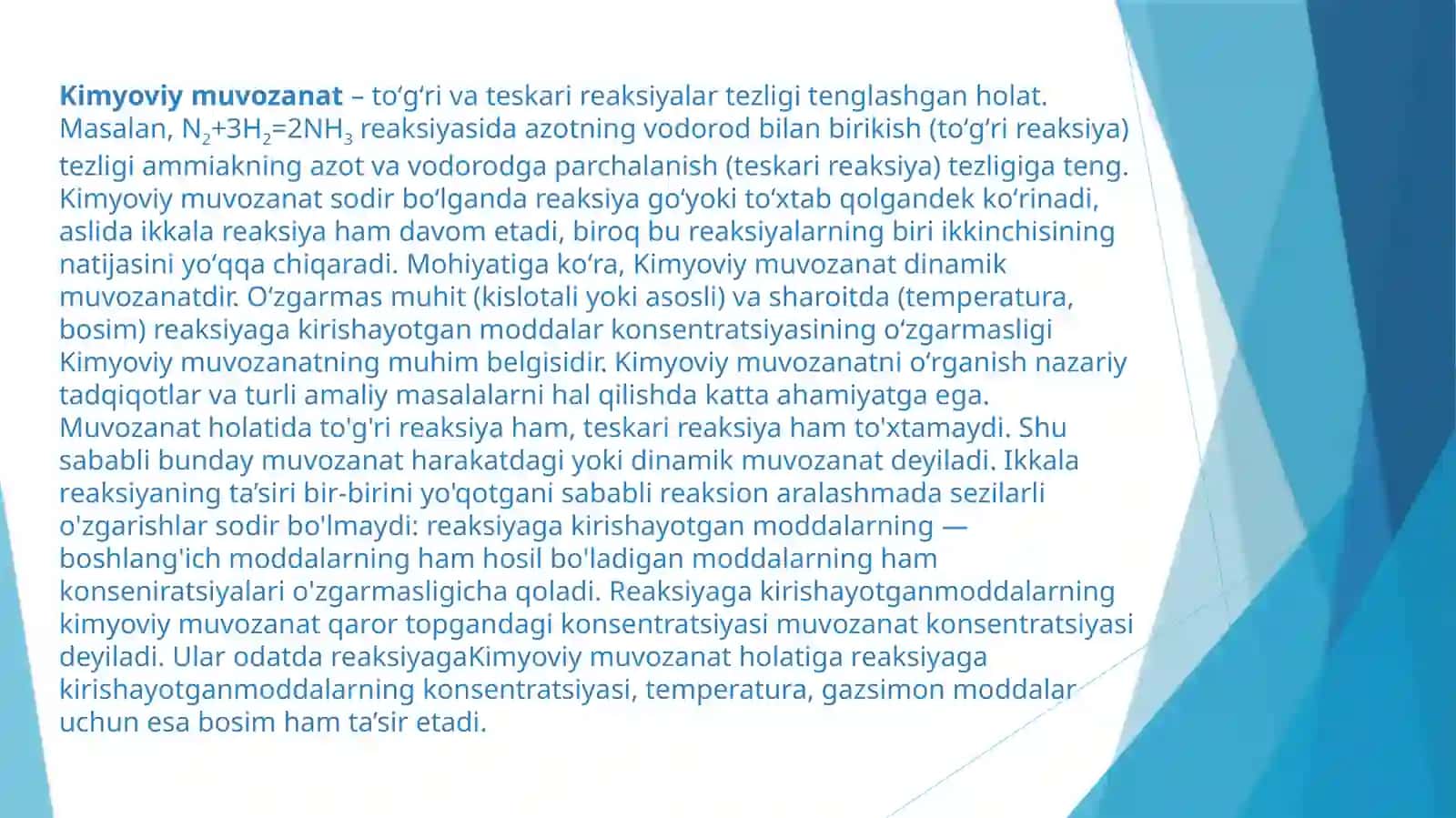 Kimyoviymuvozanattermodinamikasi 2