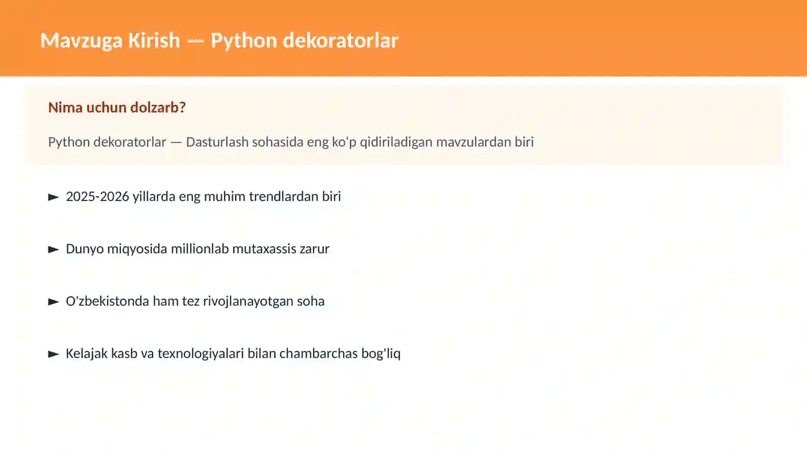 Python dekoratorlar 2