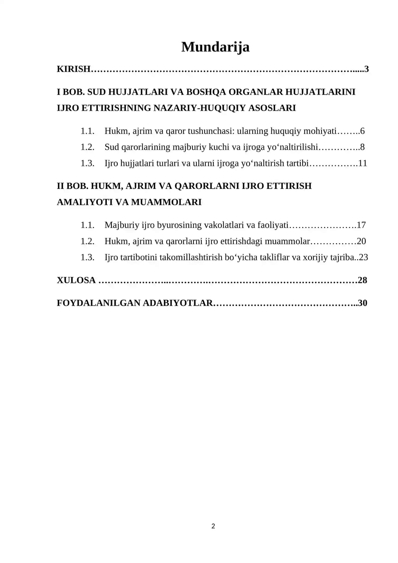 Jinoyat protsessual huquqi fanidan tayyorlagan KURS ISHI 2
