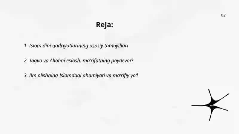 Islom dini qadriyatlar va ma'rifat 2