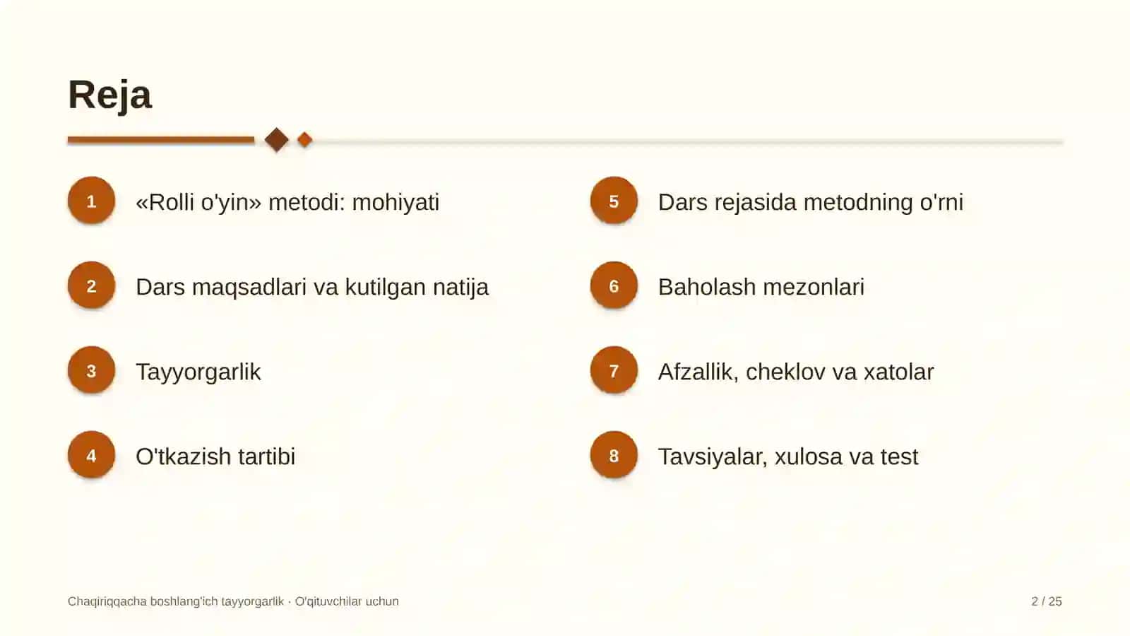 chaqiriqqacha boshlang'ich tayyorgarlik darslarida rolli o'yin metodidan foydalanish 5148 2