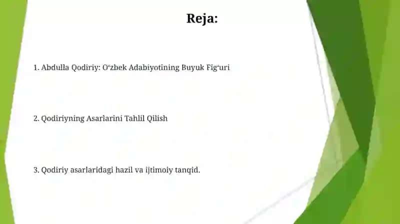 Abdulla Qodiriy "Oʻtgan Kunlar" romanı 2