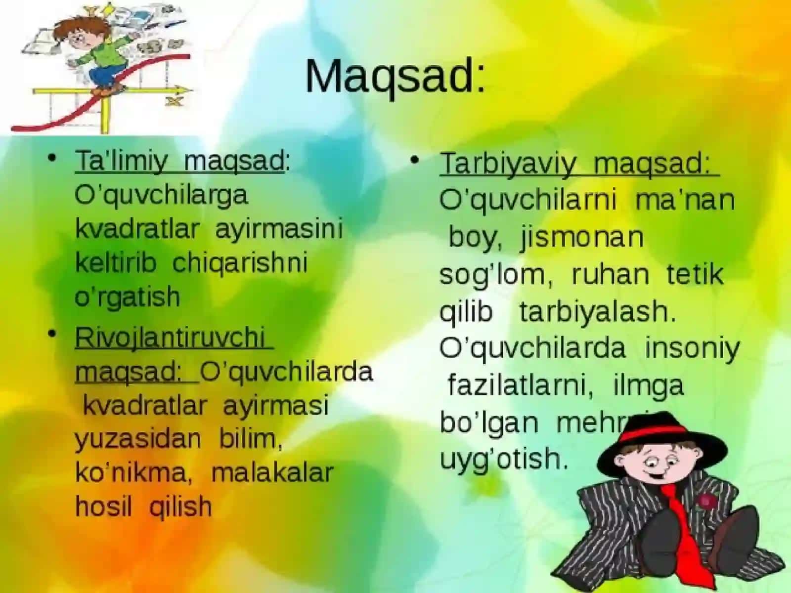 Kvadratlar ayirmasi 2