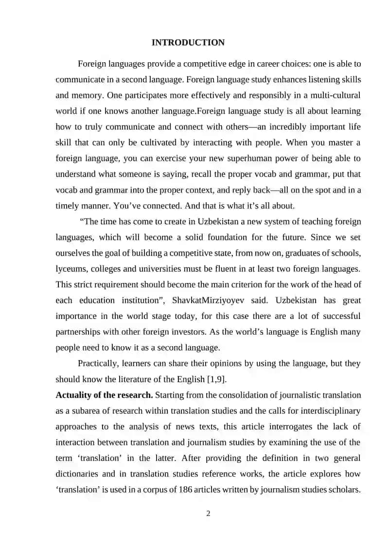 The specifics of the use of terminology in journalistic texts 2