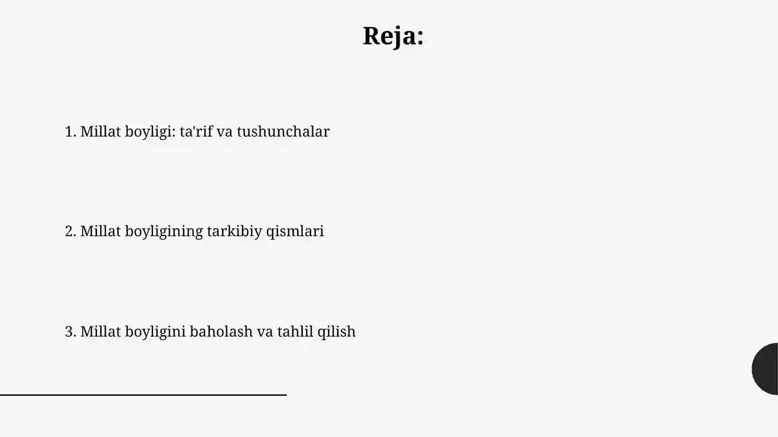 Milliy boylik va uning tarkibi 2