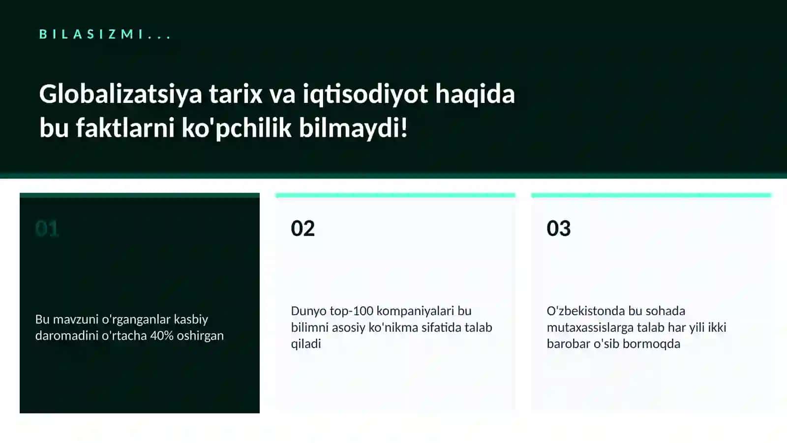 Globalizatsiya tarix va iqtisodiyot 2
