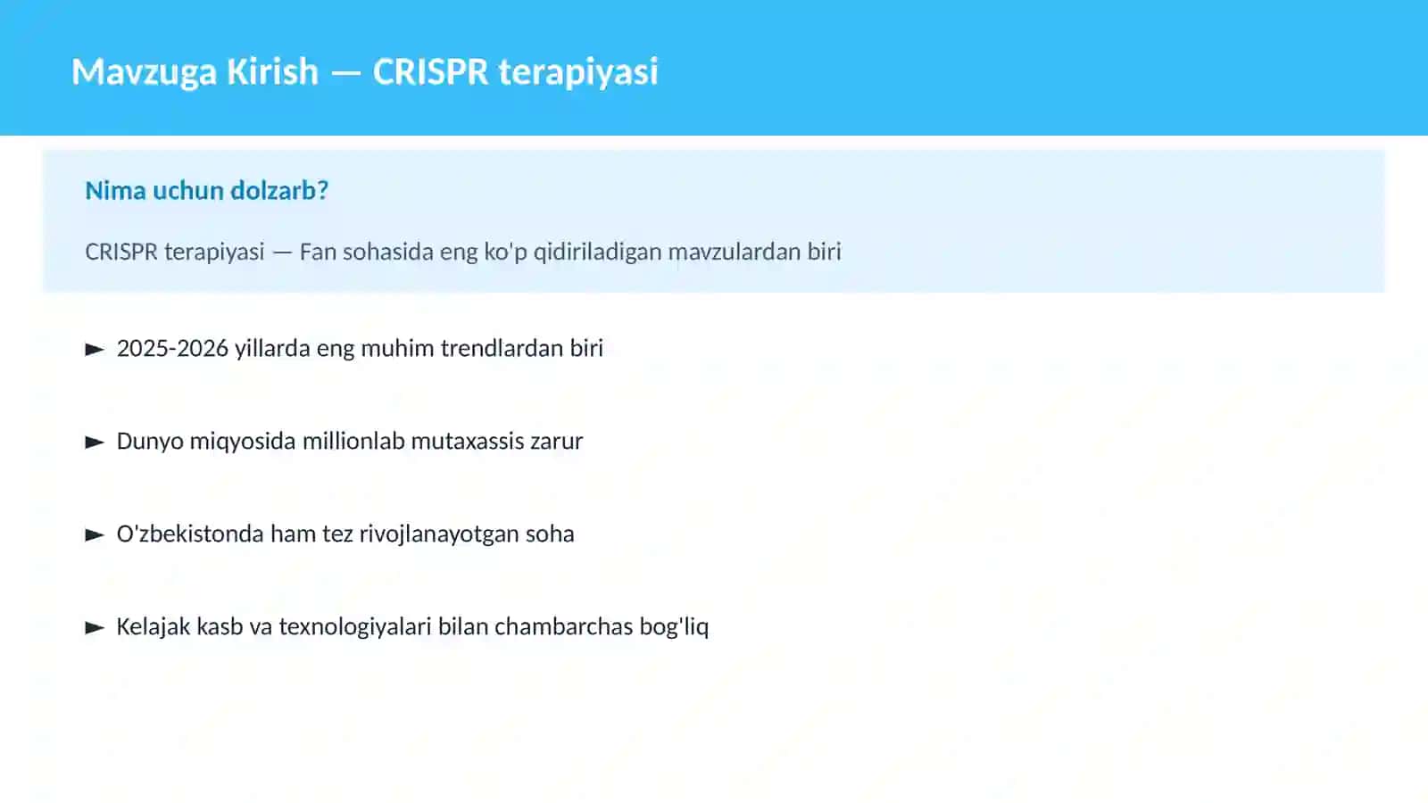 CRISPR terapiyasi 2