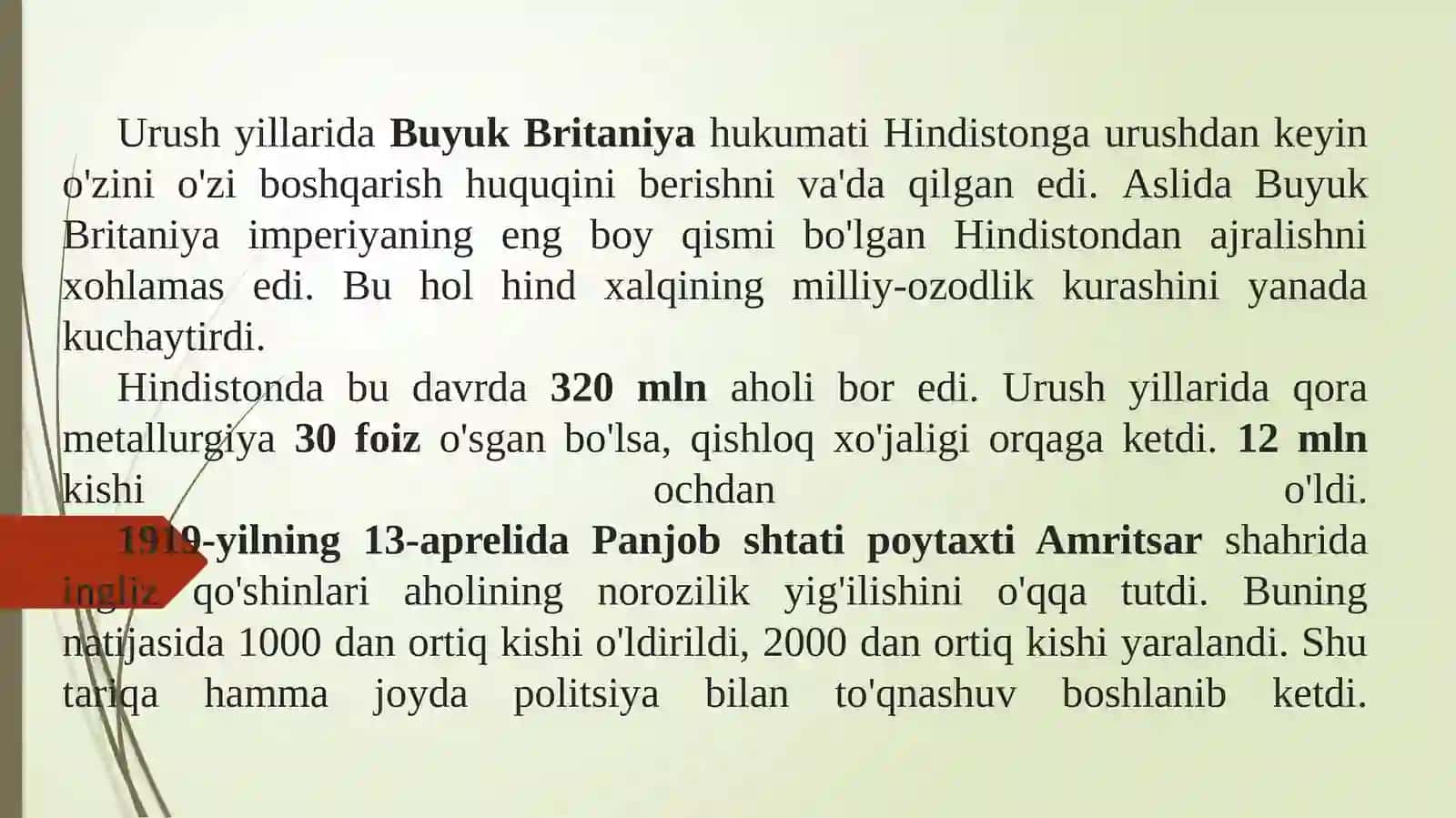HINDISTON XX-XXI ASRLARDAREJA:1.BirinchijahonurushidankeyinHindistondagiahvol 2