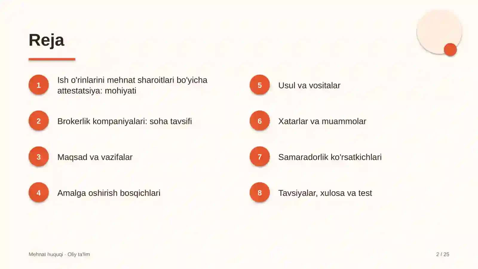 Mehant huquqi · Oliy ta'lim 2